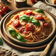 Cherry Tomato Basil Spaghetti Delight