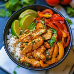 Chicken Fajita Rice Bowls
