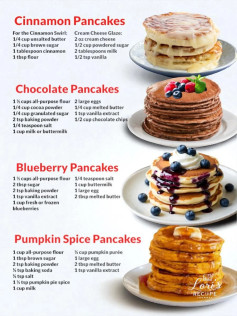 Cinnamon Swirl Pancakes with Cream Cheese Glaze