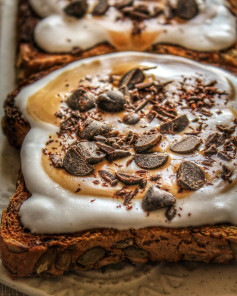 Coconut Cloud Toast with Peanut Butter Bliss