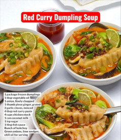 Coconut Curry Dumpling Delight: A Spicy Comfort in a Bowl