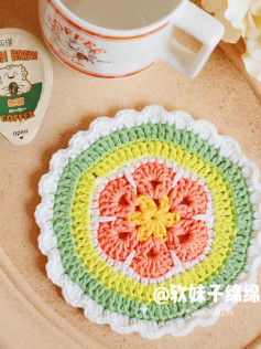 Colorful Crochet Coaster Pattern: Brighten Up Your Coffee Table