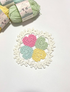 Colorful Crochet Flower Coaster Pattern with Detailed Instructions