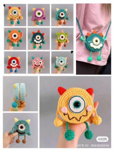 Colorful Crochet Monster Bags: Creative Designs for Kids and Adults