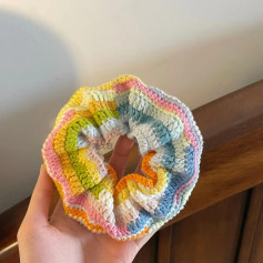 Colorful Crochet Scrunchie Pattern for Beginners