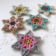 Colorful Crochet Stars Pattern for Beginners