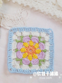 Colorful Floral Square Crochet Pattern for Beginners