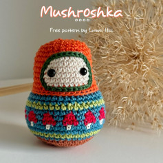 Colorful Mushroshka Crochet Pattern for Beginners