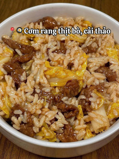 Cơm Rang Thịt Bò Cải Thảo Đậm Đà Hương Vị