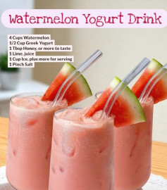 Cool Watermelon Yogurt Breeze