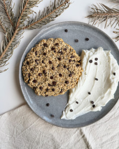 Cozy Winter Morning Chocolate Chip Oat Cookie