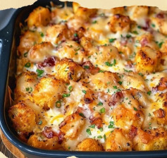 Cracked Out Chicken Tater Tot Casserole