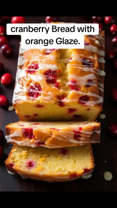 Cranberry Citrus Delight with Zesty Orange Glaze