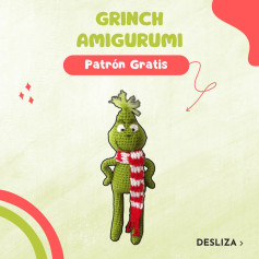 Crea tu propio Grinch Amigurumi con este patrón gratuito.