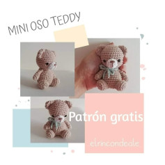 Crea tu propio mini oso Teddy con patrón gratuito