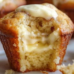 Creamy Banana Cheesecake Delight Muffins