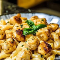 Creamy Garlic Butter Chicken Pasta Delight
