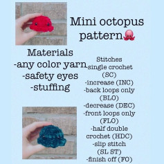 Create Your Own Adorable Mini Octopus with Crochet Pattern