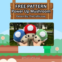 Create Your Own Power-Up Mushroom with Free Crochet Pattern