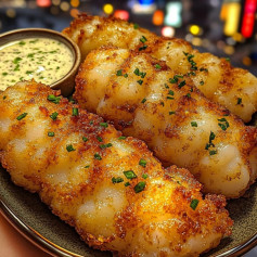 Crispy Cod Strips with Tangy Tartar Delight