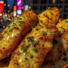 Crispy Garlic Butter Chicken with Spicy Chili Ranch