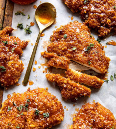 Crispy Honey Glazed Cornflake Chicken Delight