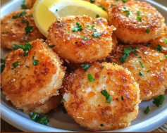 Crispy Lemon Shrimp Cakes