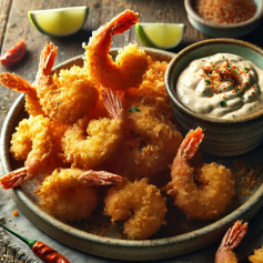 Crispy Shrimp Delight with Zesty Chili-Lime Dip