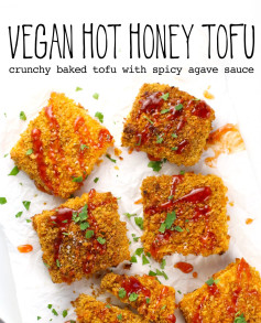 Crispy Vegan Tofu with Spicy Agave Honey Glaze