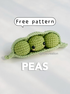 Crochet Amigurumi Peas in a Pod Free Pattern Guide