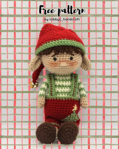 Crochet Christmas Elf Doll Pattern by Tobbys Handcraft