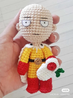 Crochet Hero: Amigurumi Pattern for a Bald Superhero Doll