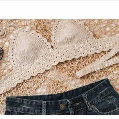 Crochet Lace Bralette Pattern for Summer Beach Days