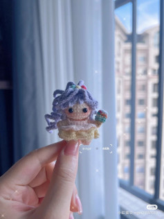 Crochet Pattern: Adorable Miniature Doll with Ice Cream