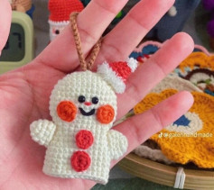 Crochet Pattern for a Cute Snowman Ornament
