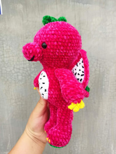 Crochet Pattern for Adorable Dragon Fruit Plush Toy