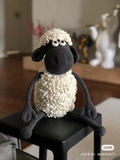 Crochet Pattern for Adorable Fluffy Sheep Amigurumi Toy