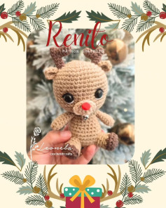 Crochet Pattern for Cute Amigurumi Christmas Reindeer