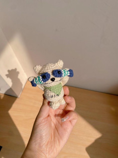 Crochet Pattern for Cute Little Bear with Scarf