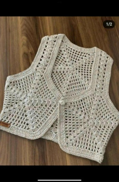 Crochet Pattern for Elegant Vintage Style Vest