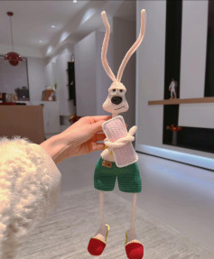 Crochet Pattern for Playful Long-Eared Cartoon Character