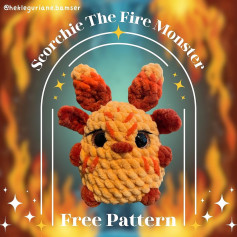 Crochet Scorchie The Fire Monster Pattern Guide Free