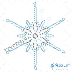 Crochet Snowflake Pattern for Beginners with Detailed Instructions