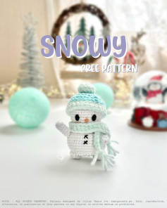Crochet Snowman Pattern - Free Amigurumi Tutorial for Beginners