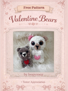 Crochet Your Own Adorable Valentine Bears with Free Pattern