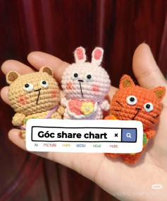 Cute Crochet Animal Trio: Bear, Bunny, and Cat Patterns