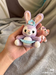 Cute Crochet Bunny Pattern with Flower Headband