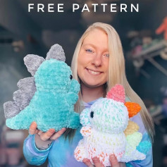 Cute Crochet Dinosaur Plush Toy Pattern for Beginners