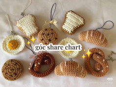 Cute Crochet Food Keychains for Beginners