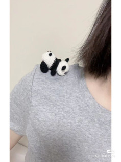 Cute Crochet Panda: Shoulder Companion Pattern